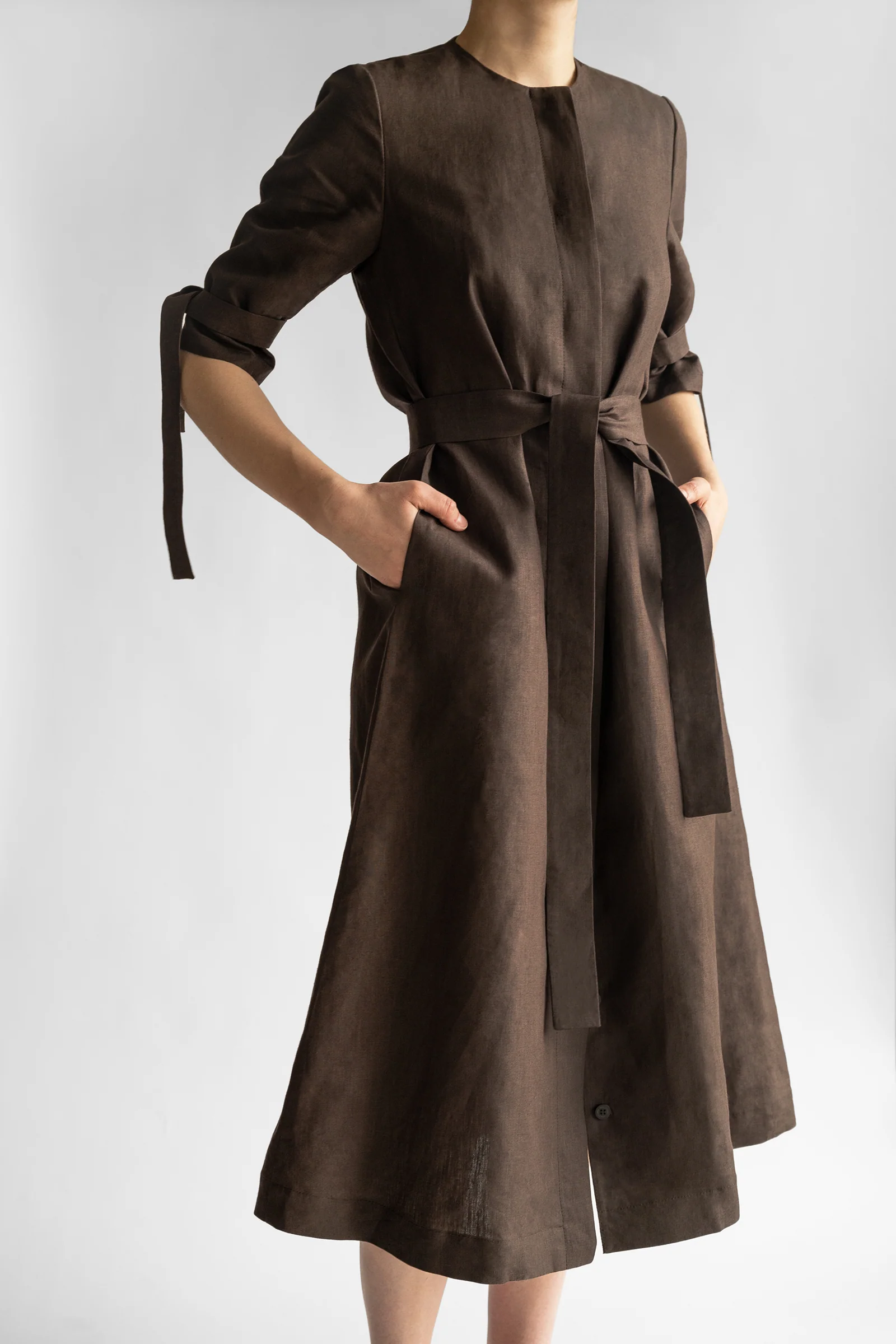 PBG studio | Belted Linen Midi dress - Image 18