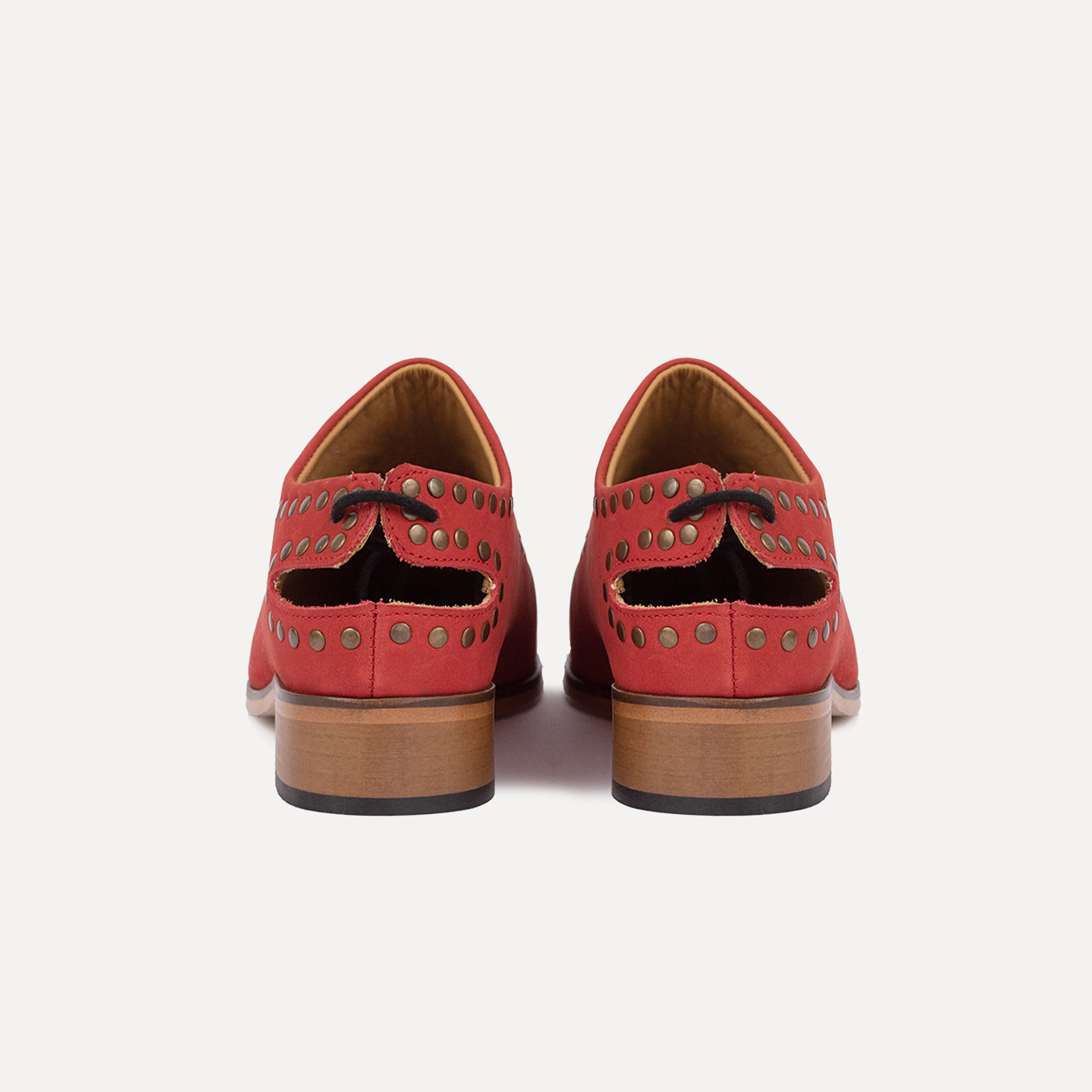 Entrudo | Careto Flat shoes with lace red - Image 4