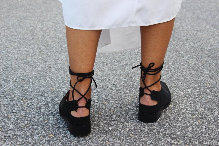 Entrudo | Careto Flat shoes with lace black - Image 6