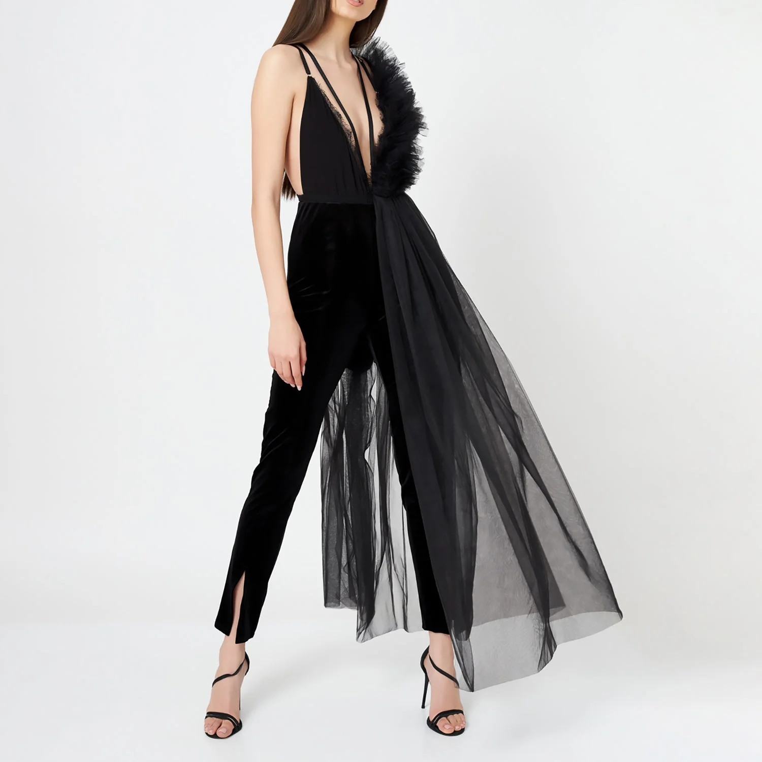 Liaaram | Lace Deconstructed Ruffled Bodysuit - Image 4