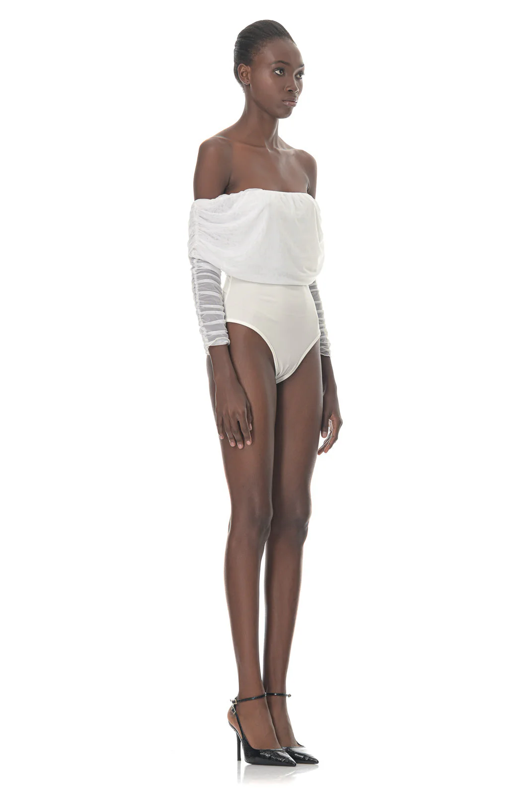 Five p.m. | Midnight Bodysuit White - Image 3