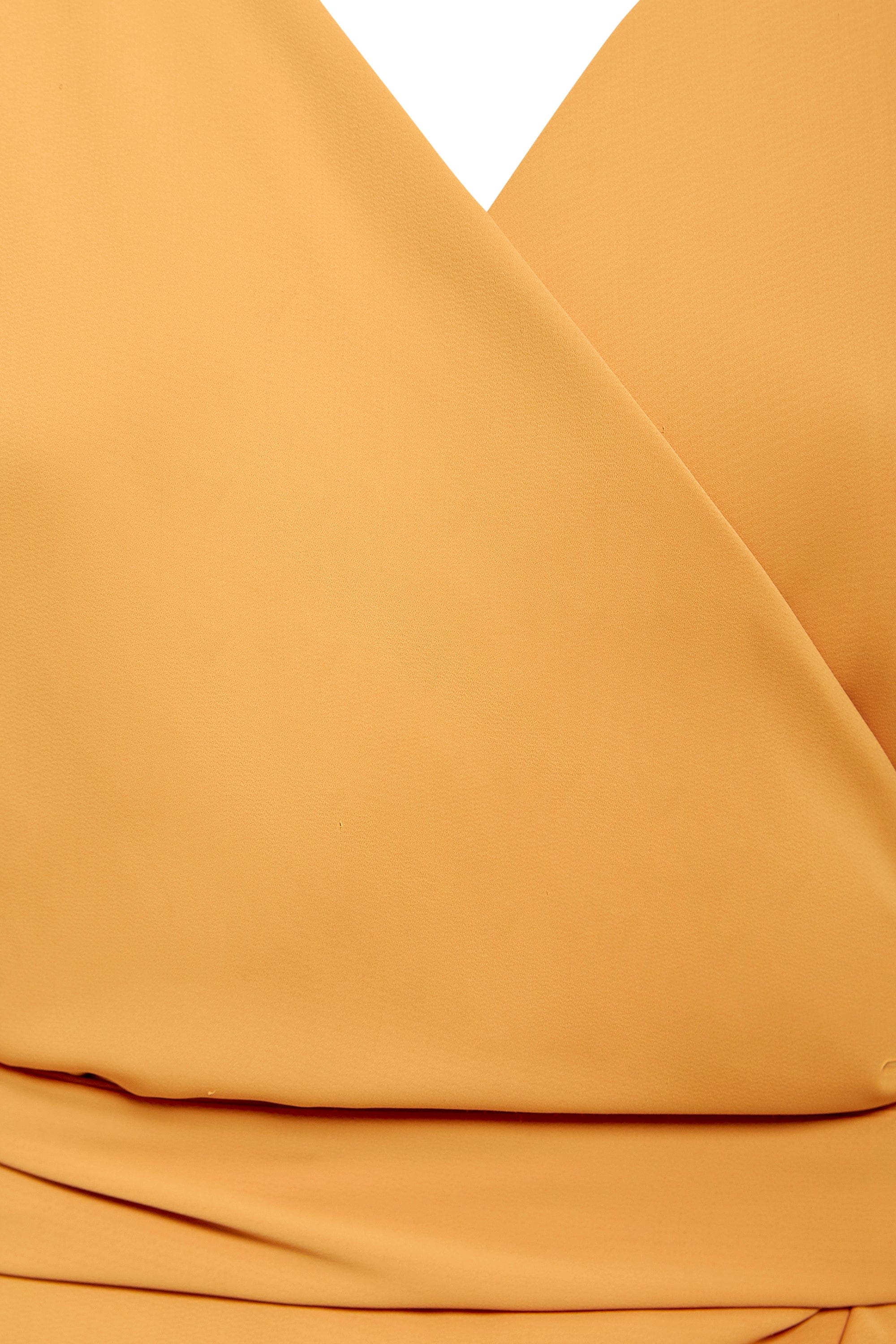 Sarvin | Amber Mustard Wrap Dress - Image 7