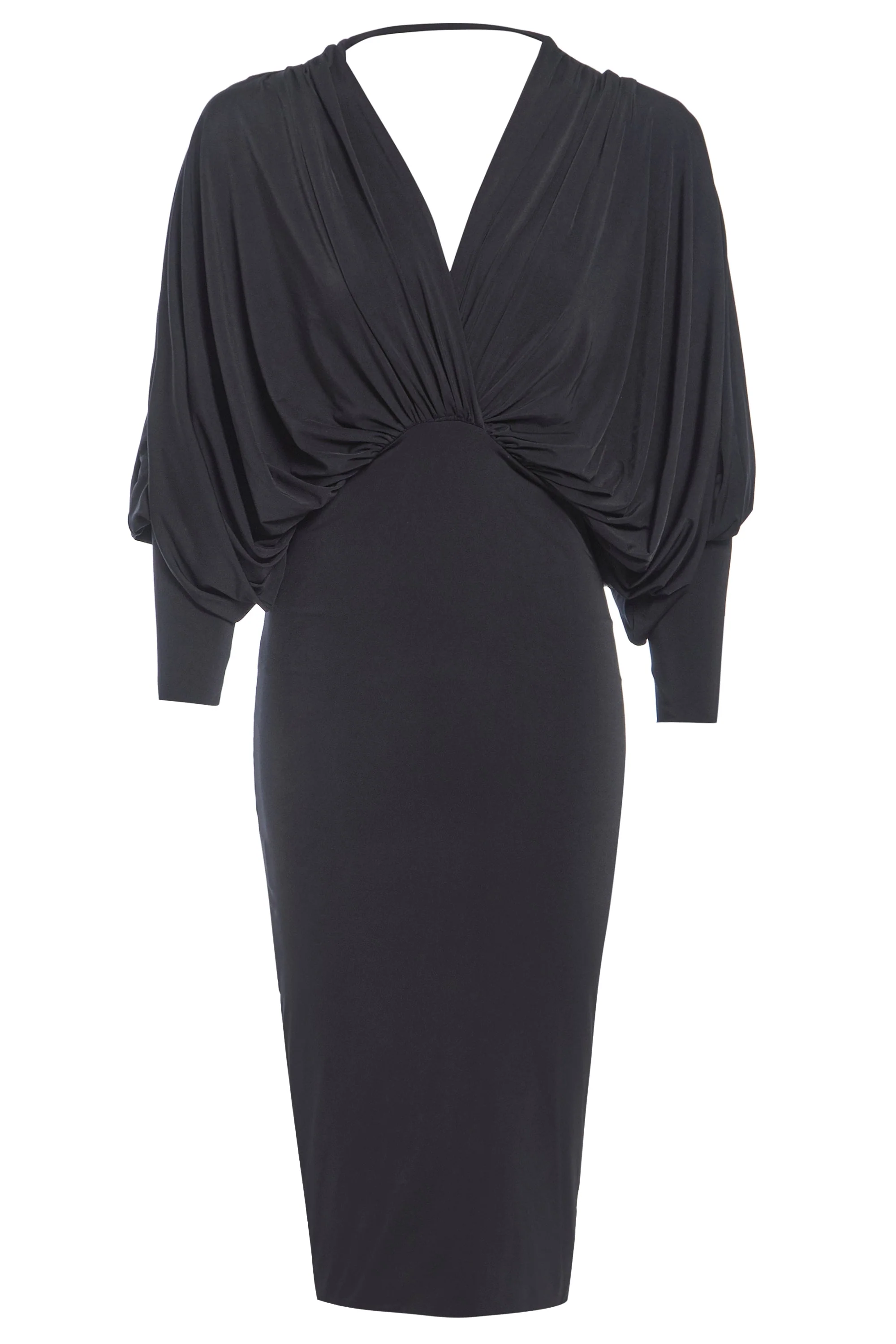 Sarvin | Lea Black Batwing Dress - Image 7
