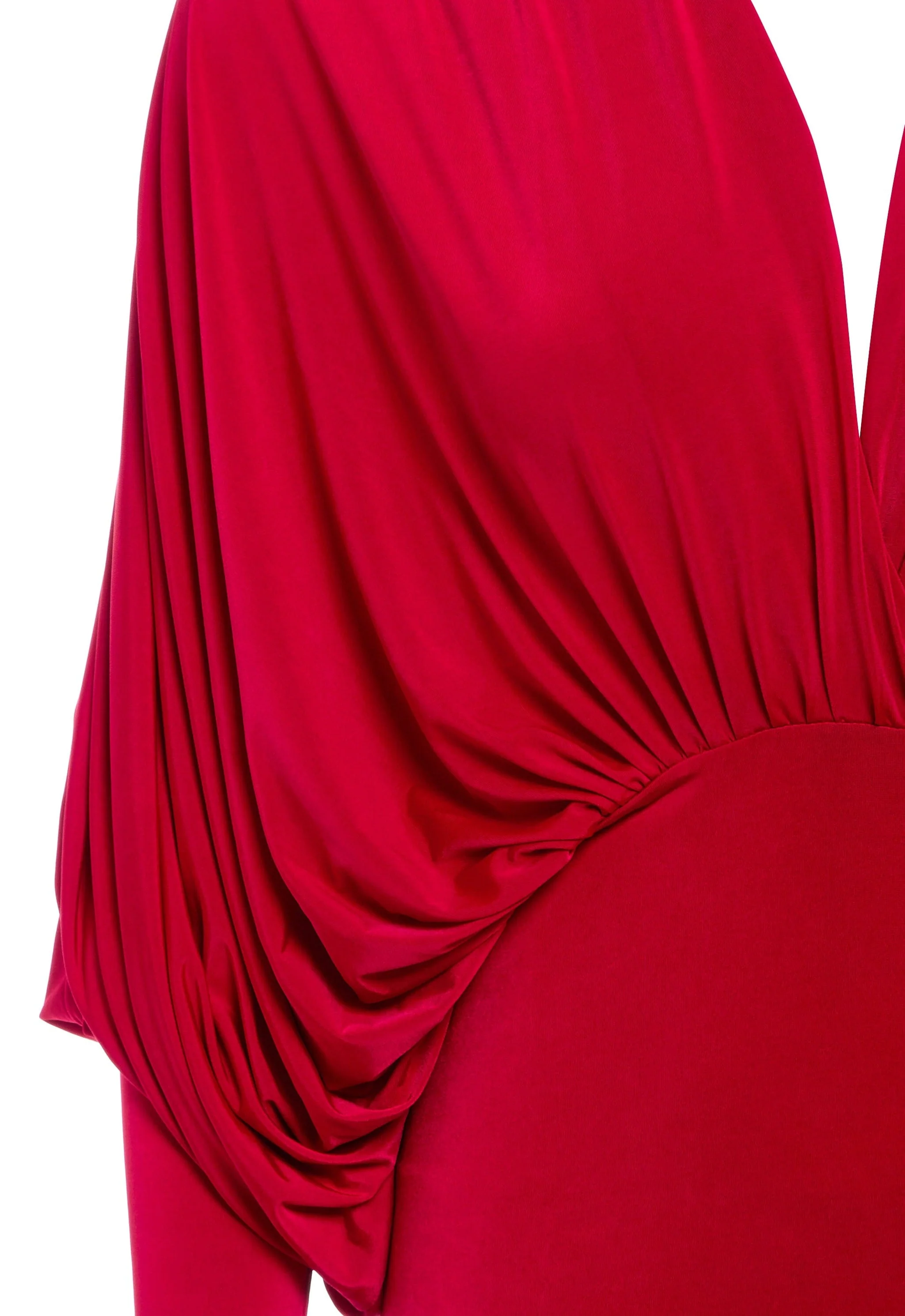 Sarvin | Lea Red Batwing Dress - Image 7
