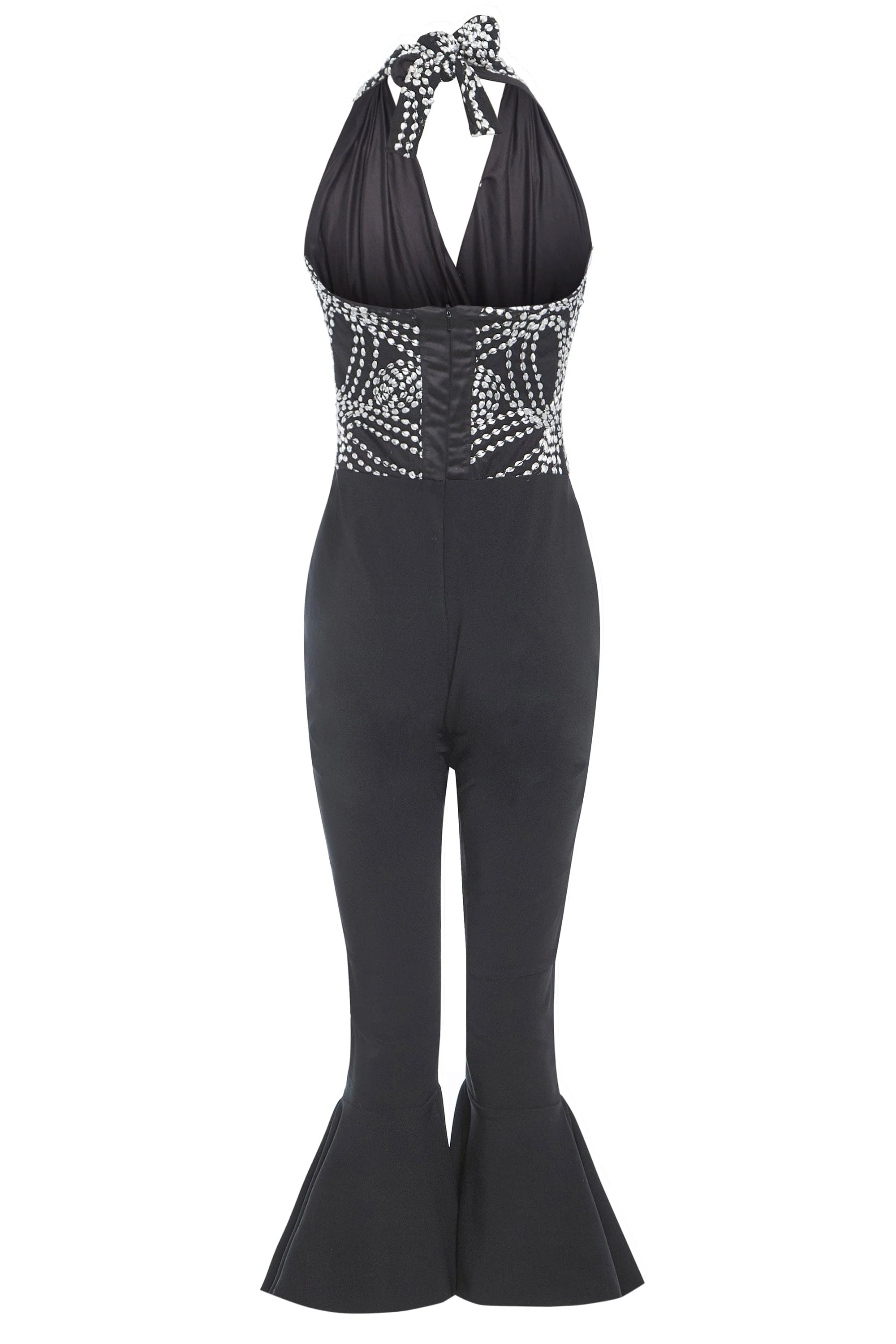 Sarvin | Maika Black Backless Jumpsuit - Image 7