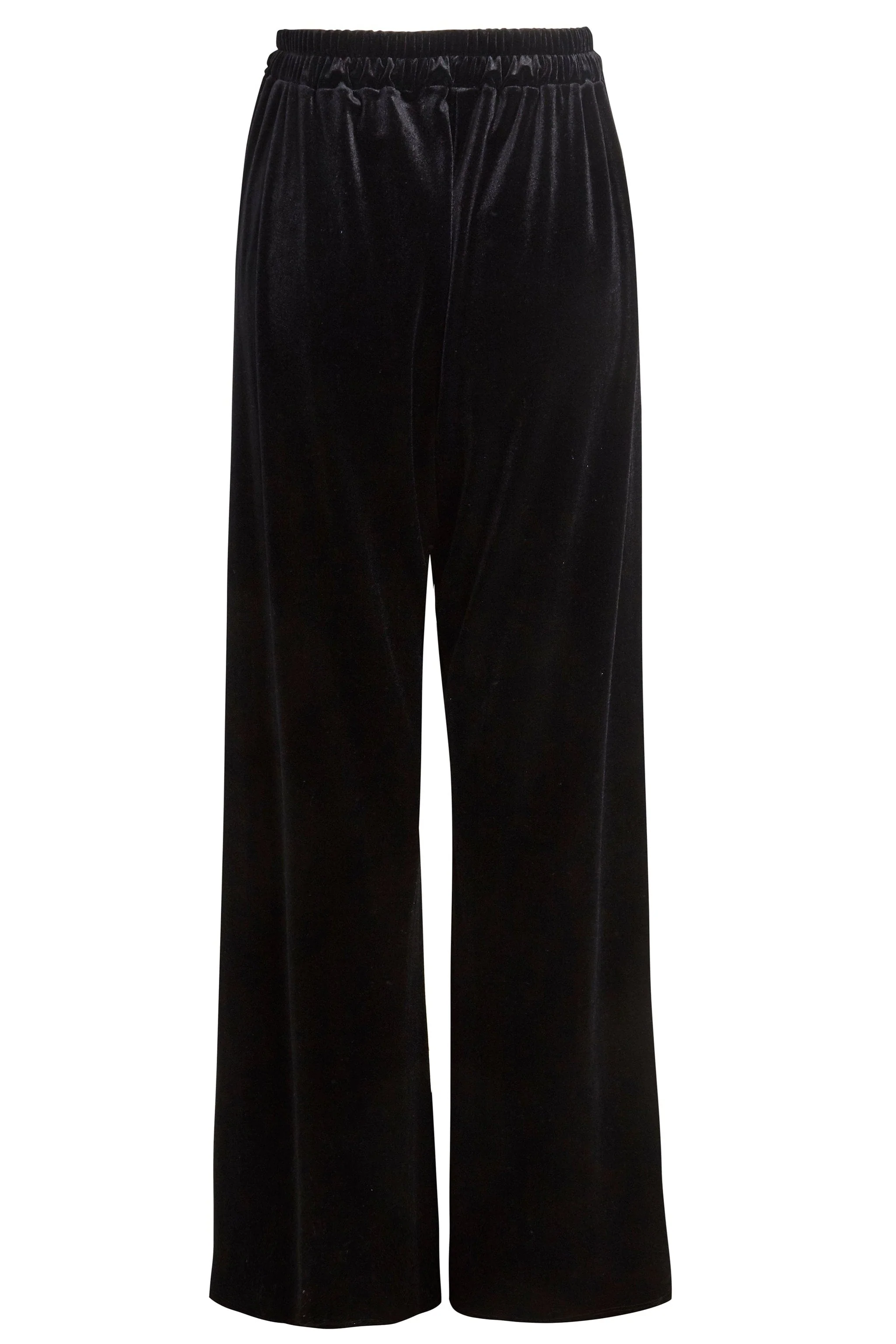 Sarvin | Raven Wide Leg Velvet Trousers - Image 5