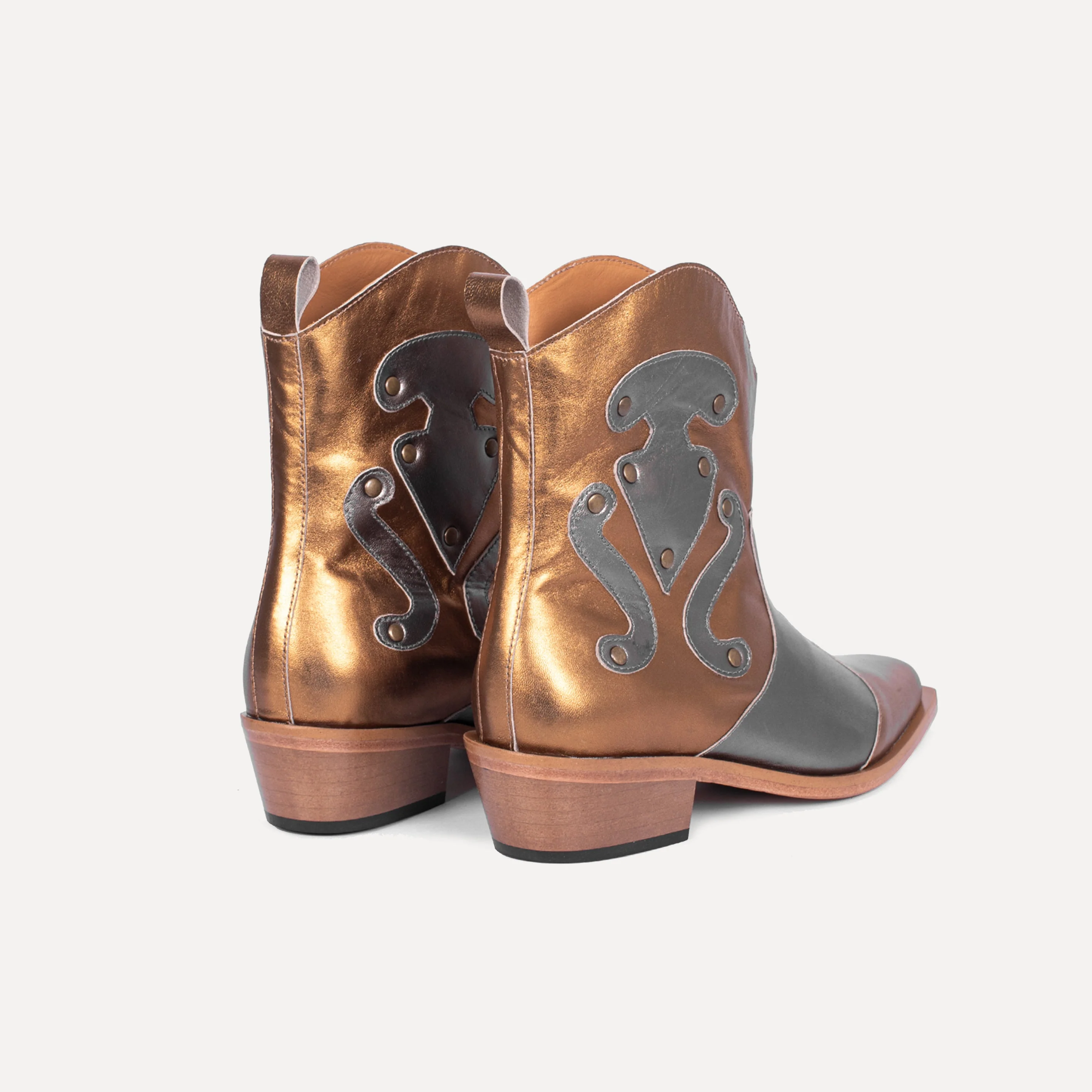Entrudo | Talhas Cowboy Boots gold & silver - Image 4