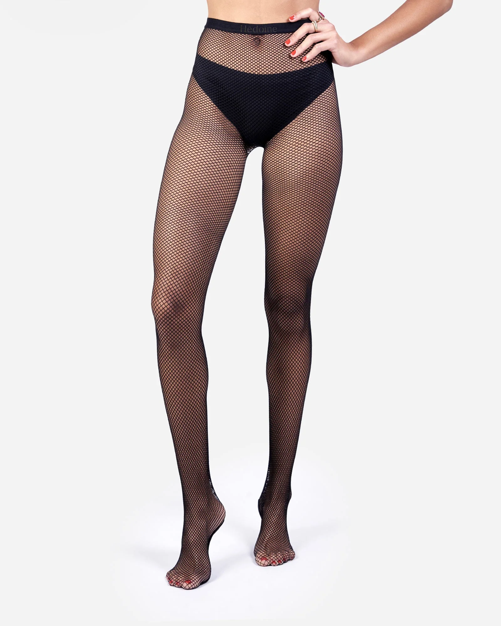 Hēdoïne | The Drama Fishnet Tights Black - Image 9
