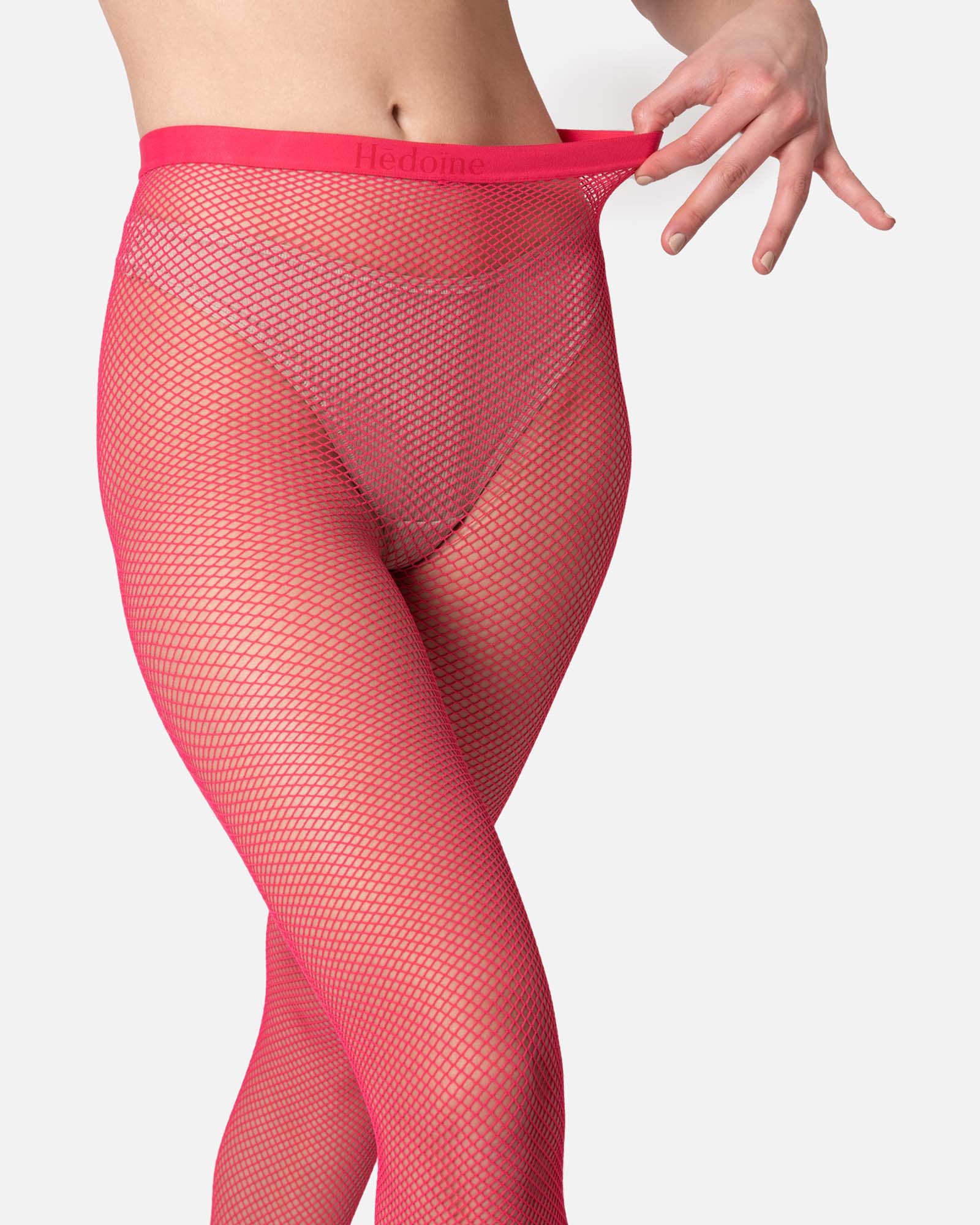 Hēdoïne | Fishnet Tights Pink The Drama - Image 4