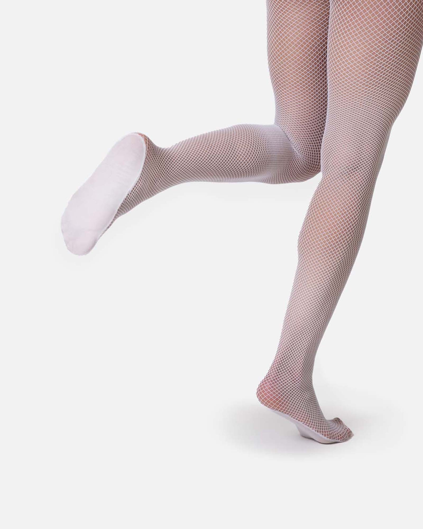 Hēdoïne | Fishnet Tights White The Drama - Image 3