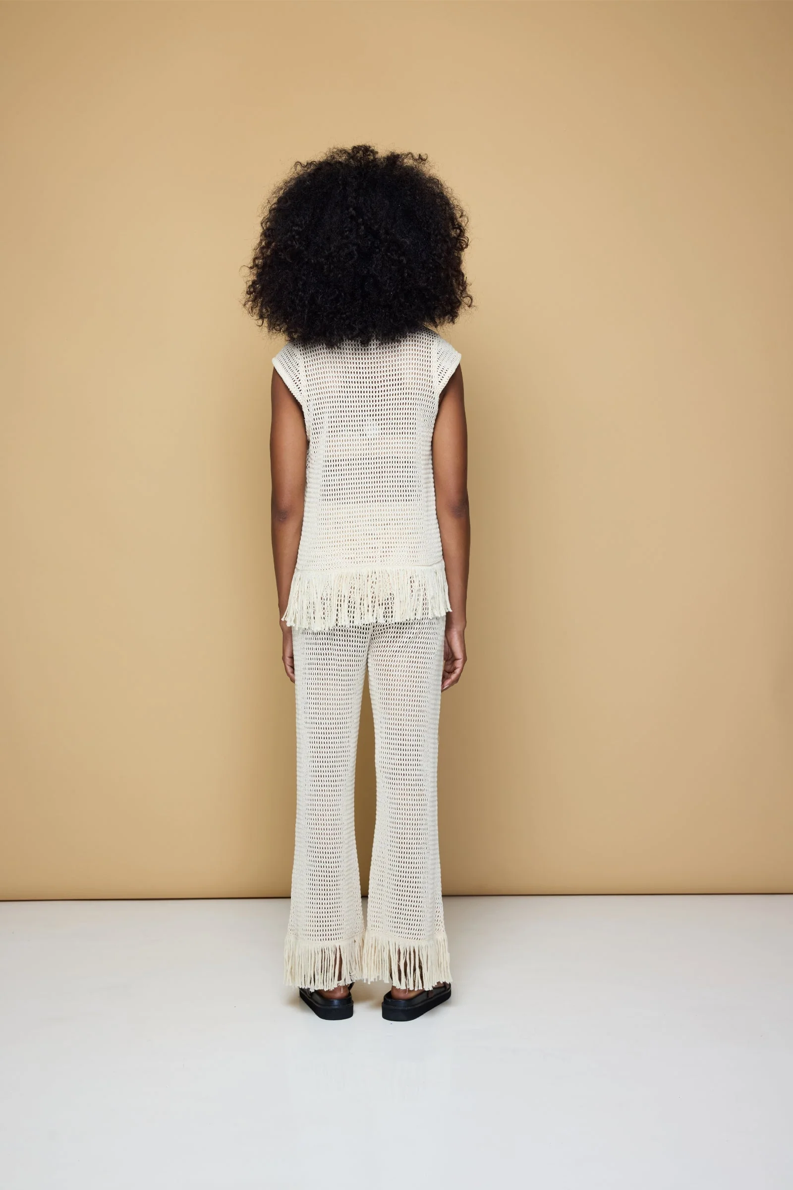 State Of Georgia I THE ERIKA KNITTED TOP - SOFT LATTE CREAM - Image 9