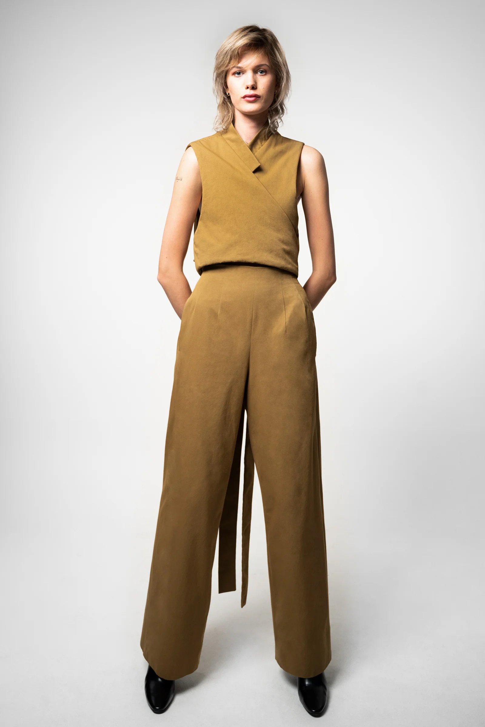 PBG studio | Wide Leg Cotton Trousers - Image 11