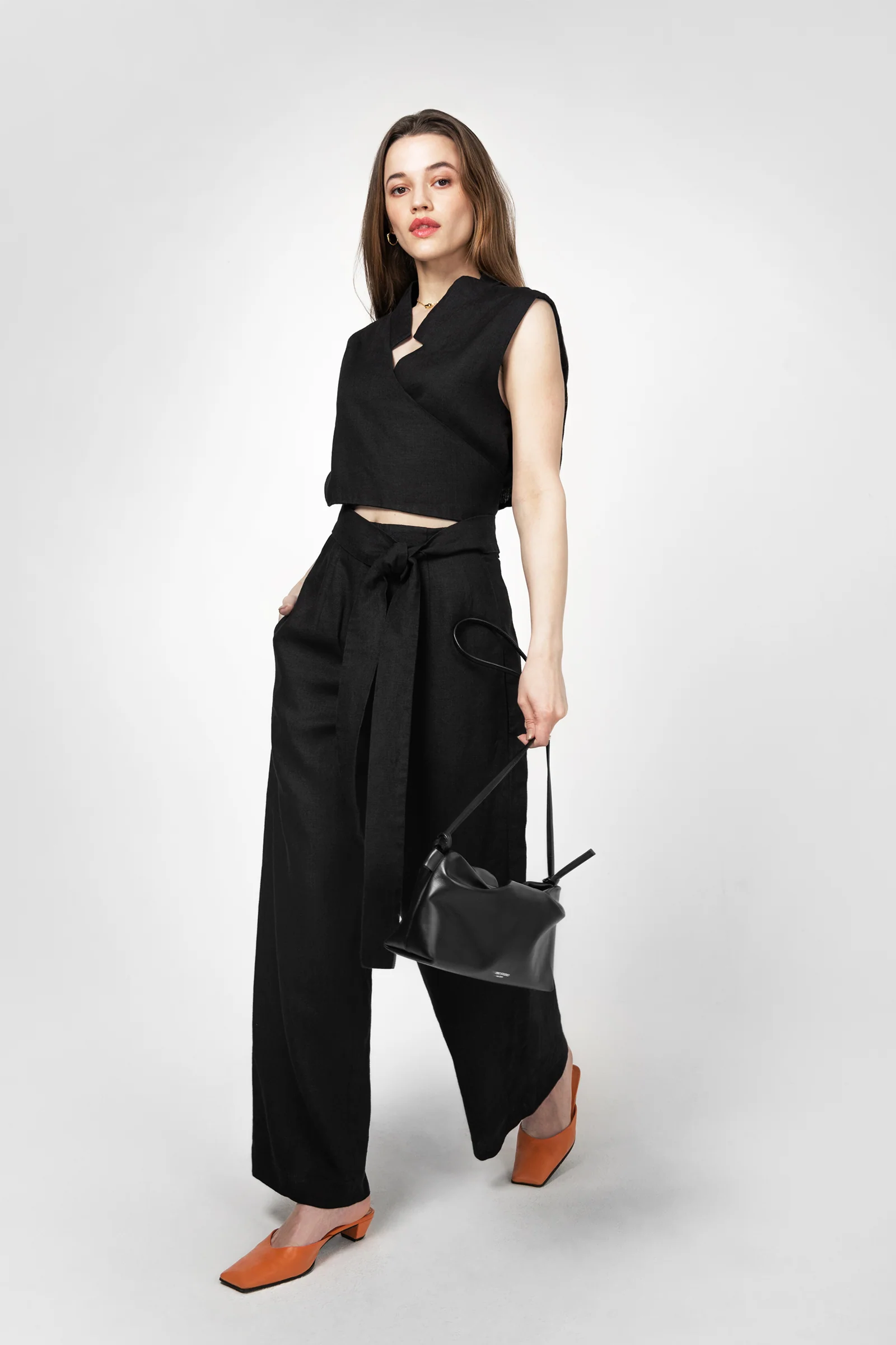 PBG studio | Wide Leg Linen Trousers - Image 43