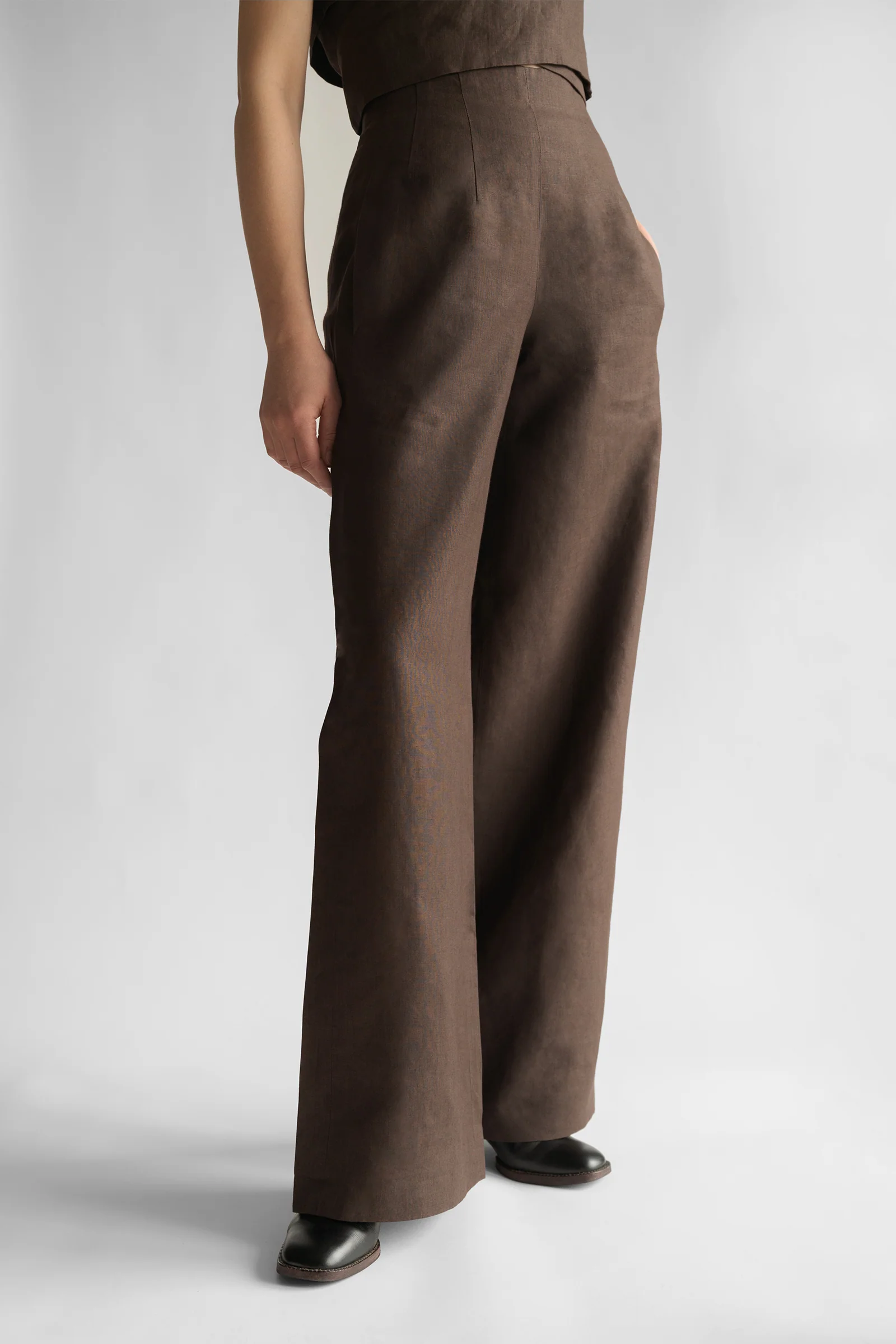 PBG studio | Wide Leg Linen Trousers - Image 98